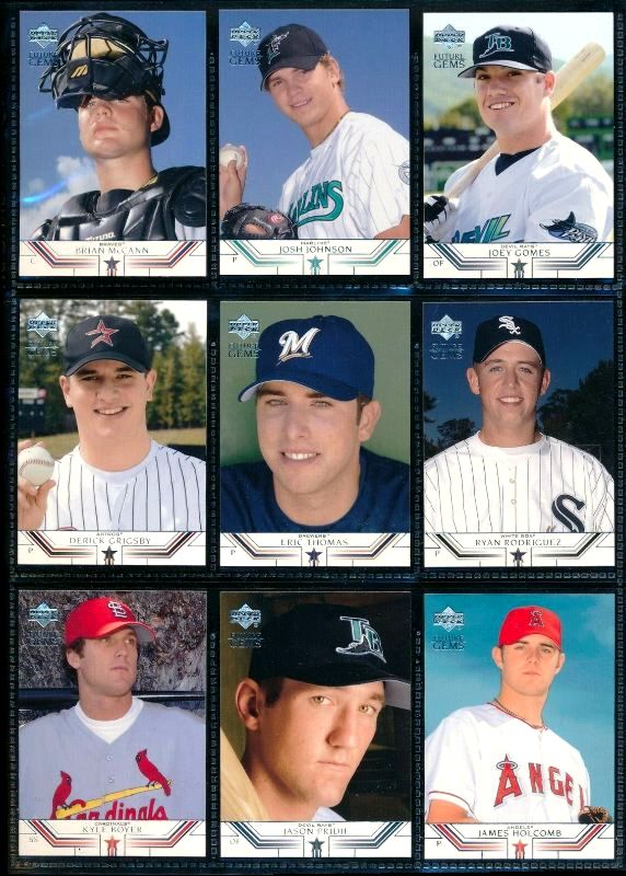  2002 UD Future Gems - Near Complete Set/Lot (52/60) + (240) dups Baseball cards value