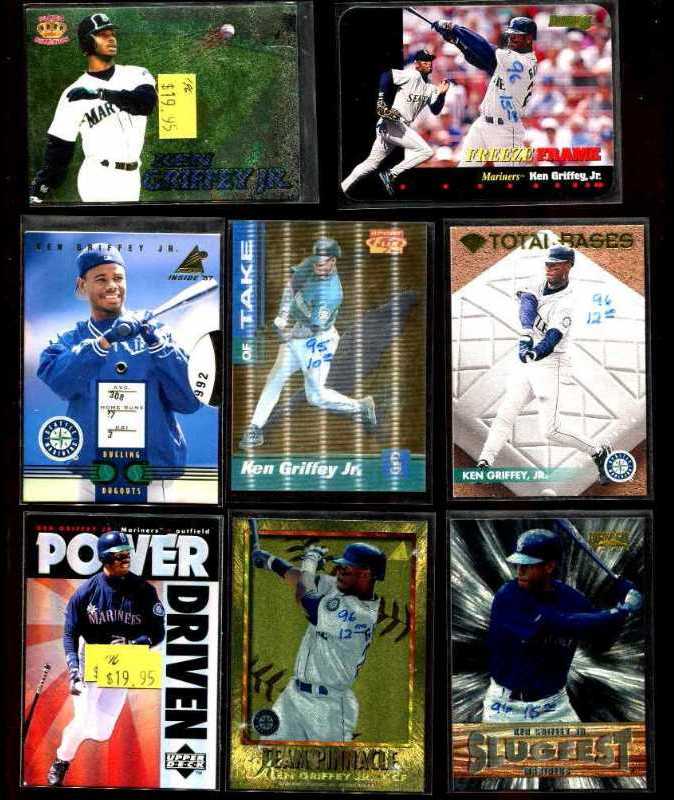 Ken Griffey Jr - [b] 1997 Pinnacle Inside Dueling Dugouts #6 w/Andruw Jones Baseball cards value