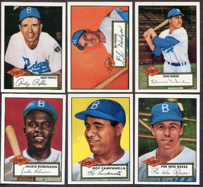 1995 Topps  Archives 1952 Brooklyn Dodgers - Near Set/Lot (23/36) Baseball cards value