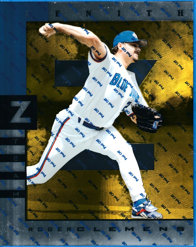 1997 Zenith Z-Team JUMBO #9 Roger Clemens (Blue Jays) Baseball cards value