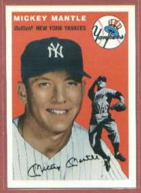 1954 Topps Archives (1994) #259 MICKEY MANTLE (Yankees) Baseball cards value