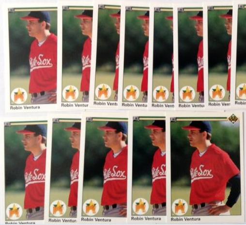 Robin Ventura - 1990 Upper Deck #21 - Lot (100) ROOKIE CARDS (White Sox) Baseball cards value
