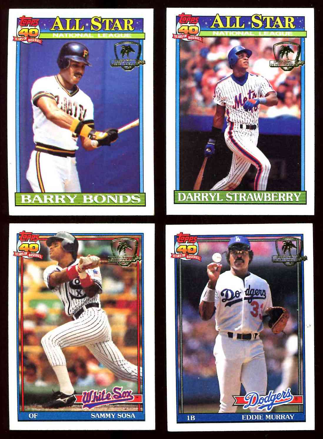 1991 Topps DESERT SHIELD #401 Barry Bonds All-Star (Pirates) Baseball cards value