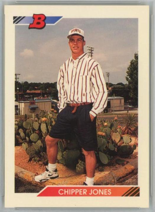 Chipper Jones - 1992 Bowman #28 (Braves) Baseball cards value