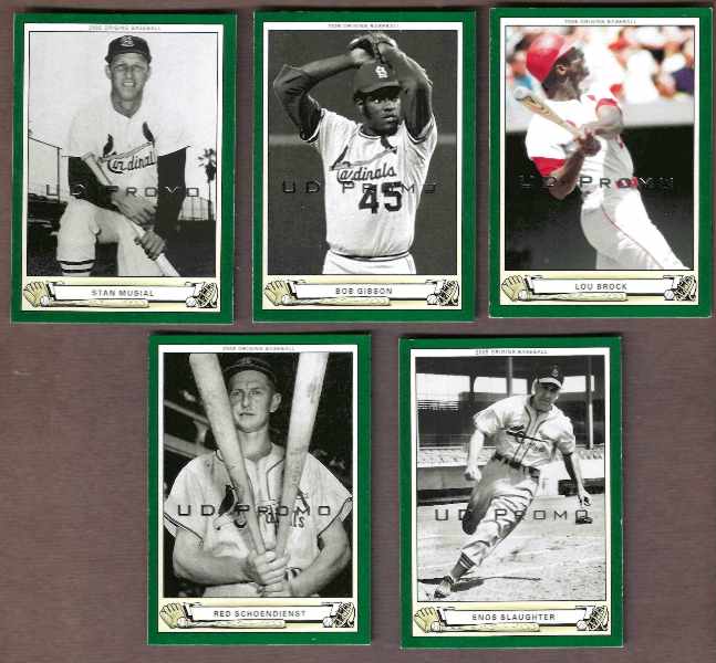 2005 Origins  UD PROMO - CARDINALS TEAM SET (5) Baseball cards value