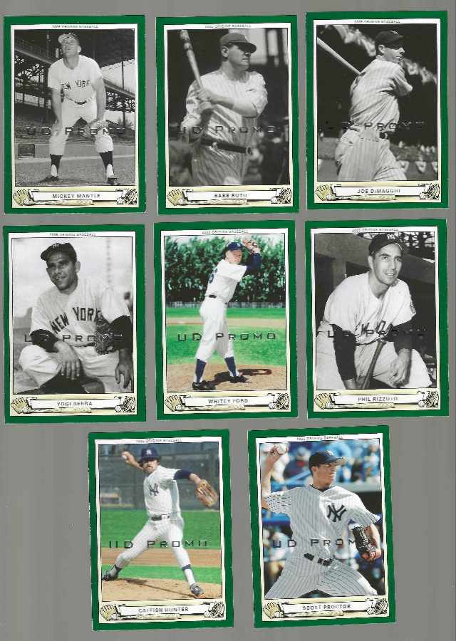 2005 Origins  UD PROMO - YANKEES TEAM SET (8) Baseball cards value