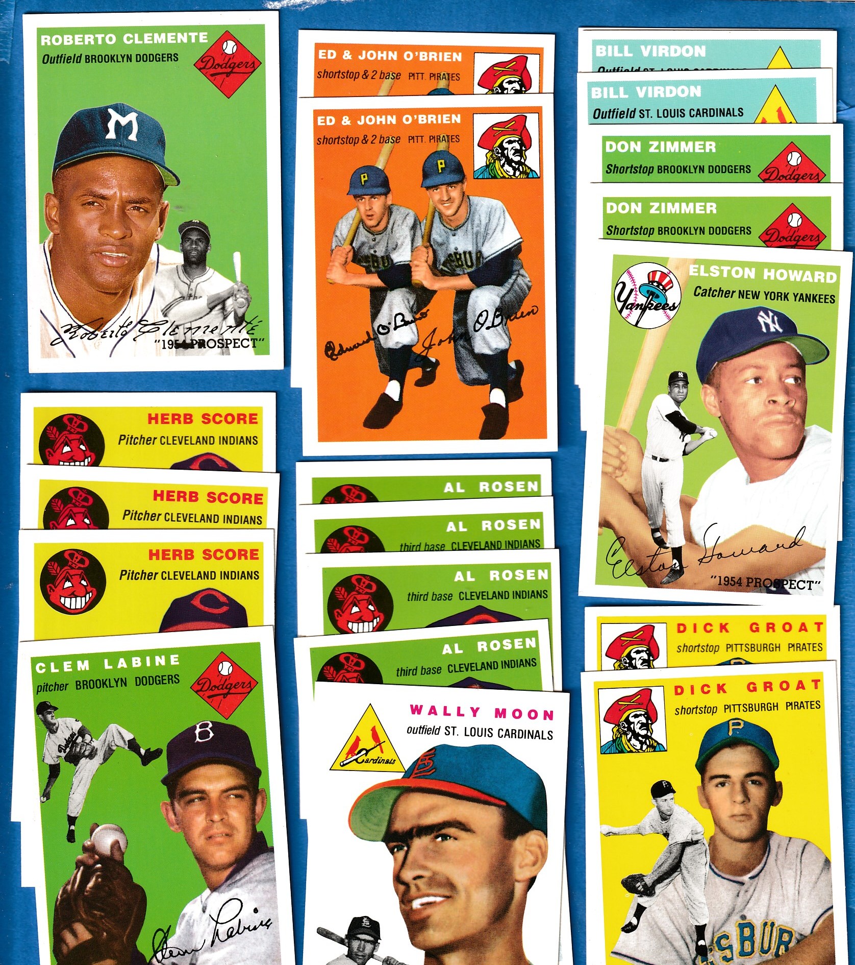 1954 Topps Archives (1994) - BULK LOT (775) assorted w/ROBERTO CLEMENTE Baseball cards value