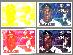  PROOF: Bo Jackson - 1991 Cardboard Dreams - Progressive Colors - Set of 4