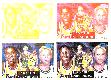  PROOF:Magic Johnson/Larry Bird -'91 Cardboard Dreams-Progressive Color Set