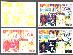  PROOF:PROMO S#1 - 1991 Cardboard Dreams - Progressive Colors - Set of (4)