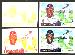  PROOF: Tony Gwynn - 1991 Cardboard Dreams - Progressive Colors - Set of 4