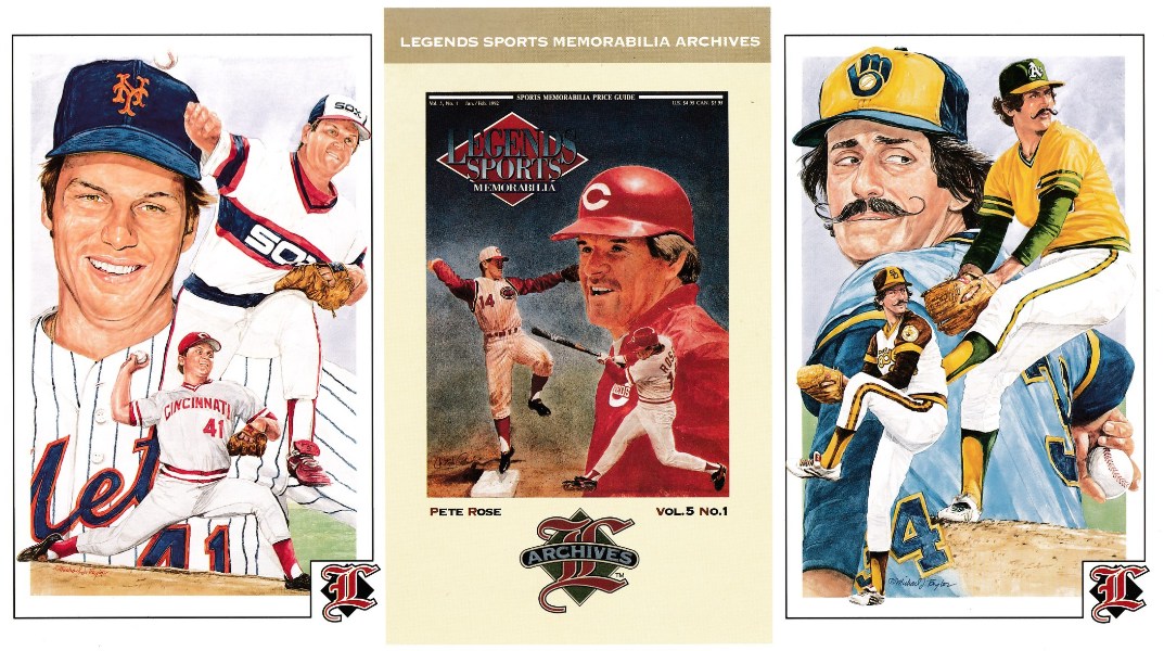 1992 Legends Magazine - (25) UNCUT 3-PostCard SHEETs w/Pete Rose,Tom Seaver Baseball cards value
