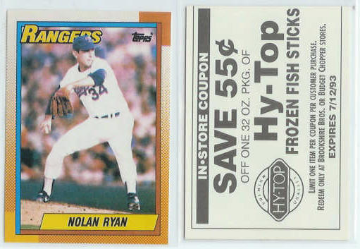 Nolan Ryan - [1990 Topps 5000]-Lot of (10) 1993 Brookshire Bros. Stickers Baseball cards value