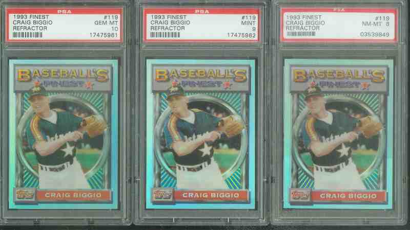 1993 Finest REFRACTOR #119 Craig Biggio (Astros) Baseball cards value