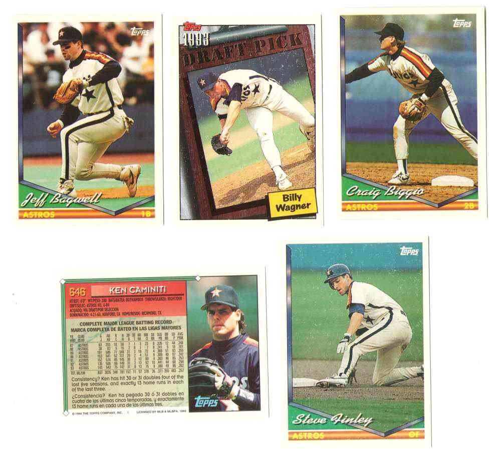  Astros - 1994 Topps BILINGUAL (Spanish) - COMPLETE TEAM SET (25) Baseball cards value