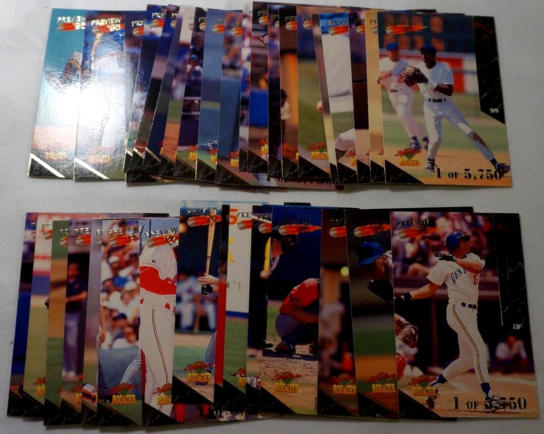  1995 Signature Rookies - Complete Preview Minor League Set (35 cards) Baseball cards value