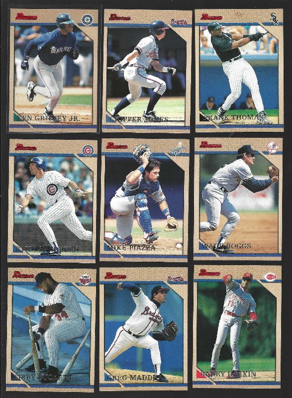  1996 Bowman - Starter Set/Lot of (282/385) different w/(13) Hall-of-Famers Baseball cards value