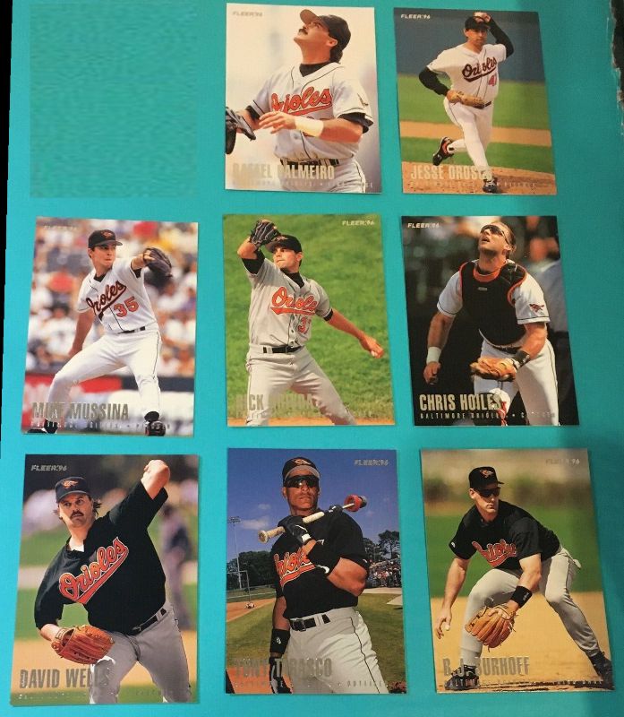  Orioles - 1996 Fleer 'ORIOLES' TEAM LOT (approx 150 cards) Baseball cards value