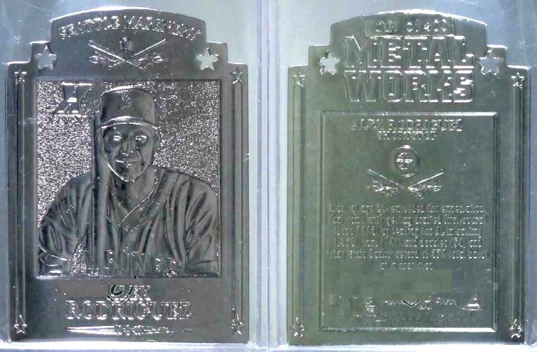 1997 Pinnacle X-Press METAL WORKS #4 Alex Rodriguez SILVER (Mariners) Baseball cards value