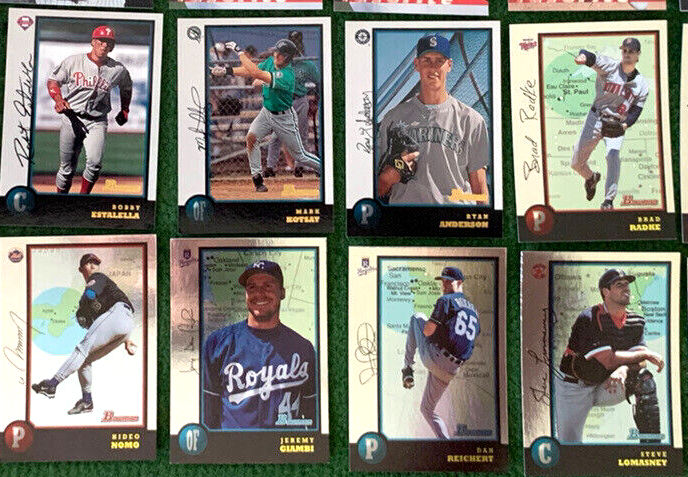  1998 Bowman INTERNATIONAL FOIL - Lot of (56) with (7) Hall-of-Famers Baseball cards value