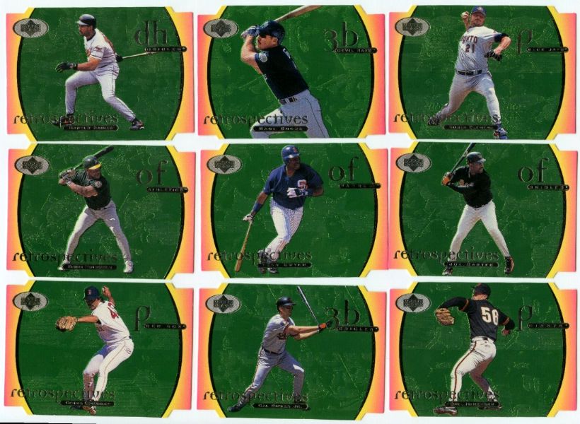 1998 Upper Deck - RETROSPECTIVES - Complete Insert Set (30 cards) Baseball cards value