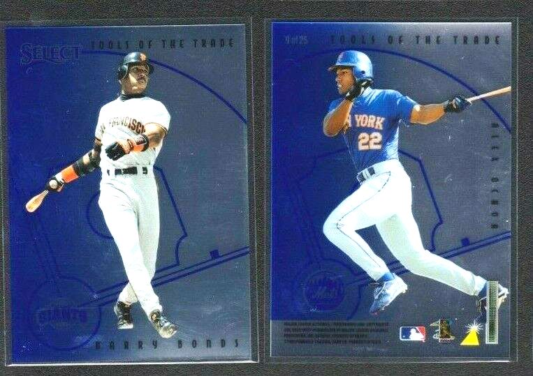 Barry Bonds - 1997 Select 'Tools of the Trade' #9 MIRROR BLUE Baseball cards value