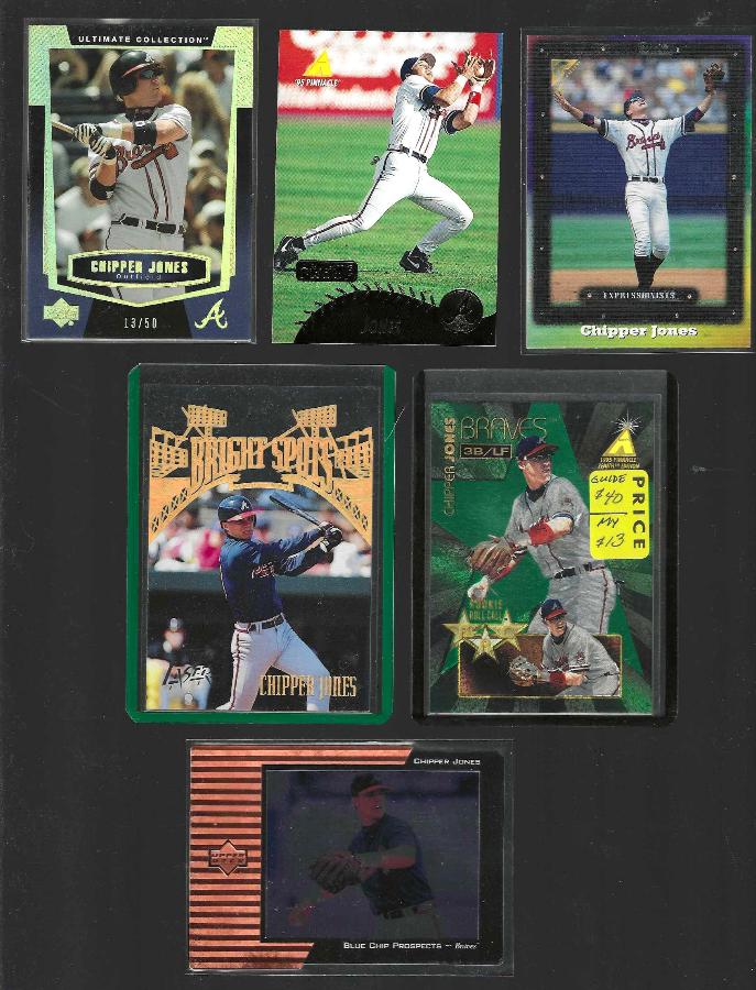 Chipper Jones - 2003 Ultimate Collection #16 GOLD [#d/50] Baseball cards value