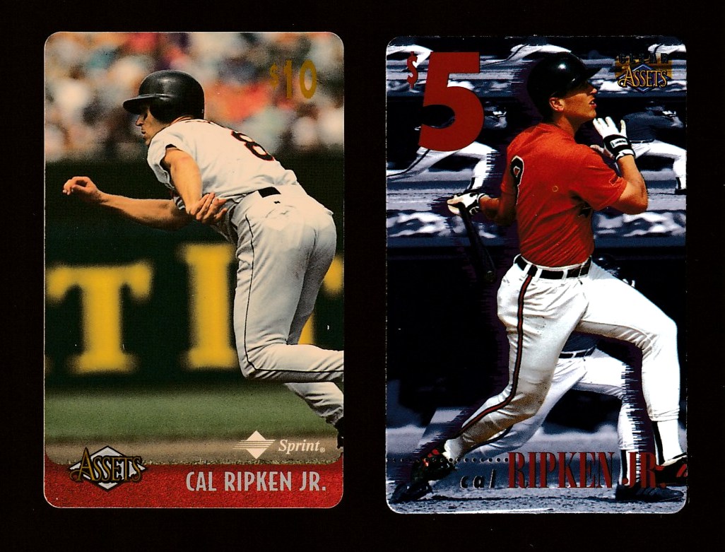 Cal Ripken - 1996 Clear Assets $5 PHONE CARD #12 Baseball cards value