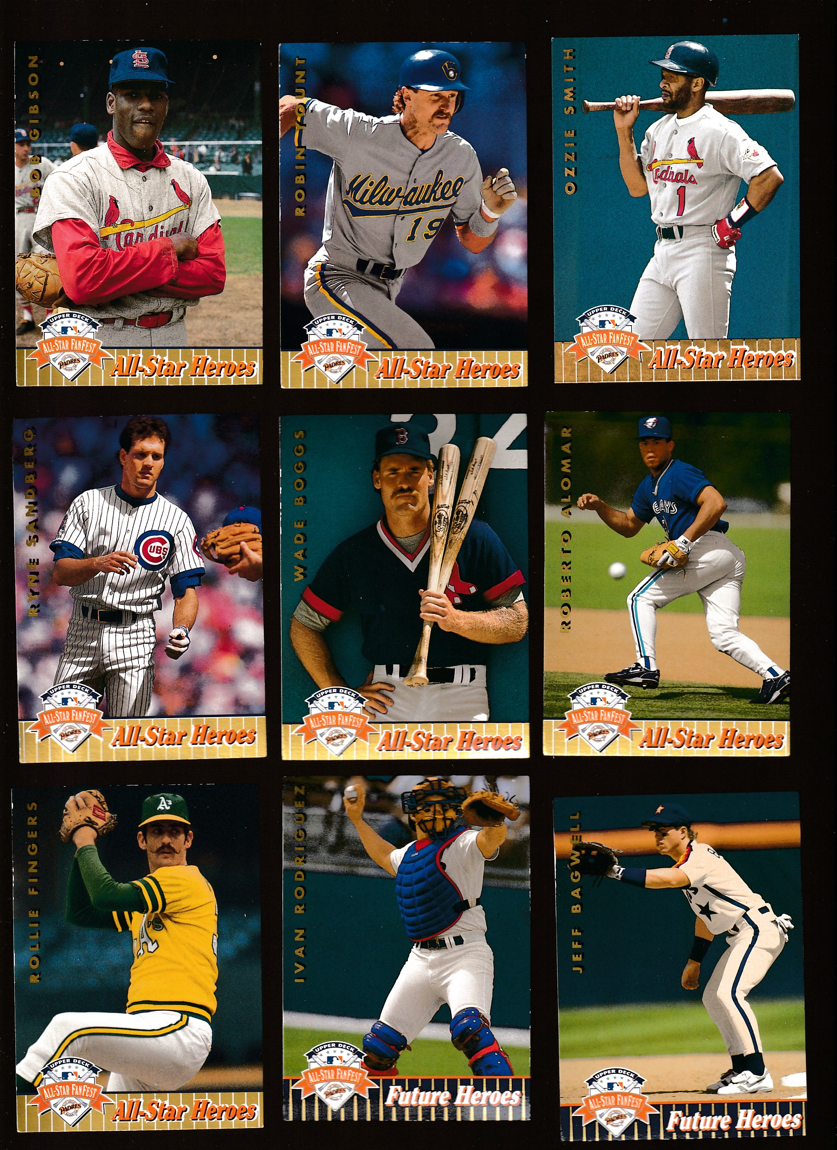1992 Upper Deck FANFEST GOLD - Lot of (26) diff. w/(9) Hall-of-Famers  cards value