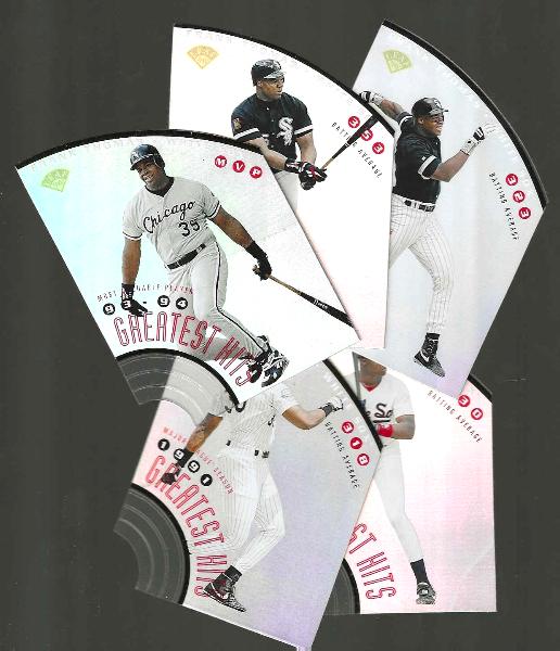 Frank Thomas - 1996 Leaf 'Greatest Hits' - LOT of (5) - #1,2,3,5,8 Baseball cards value