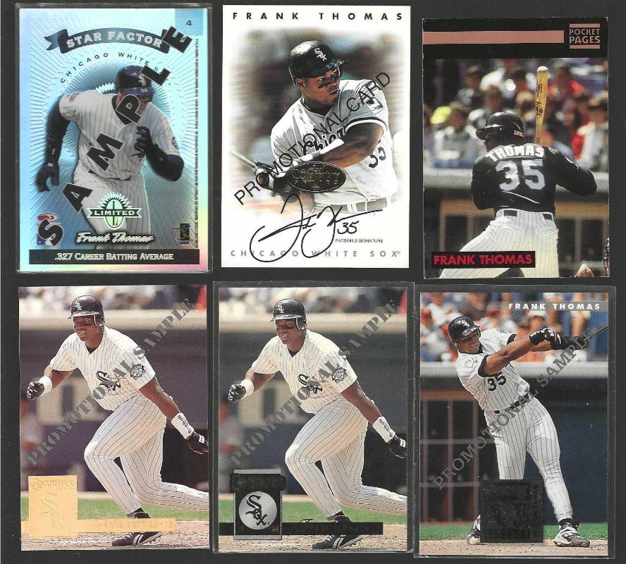 Frank Thomas -   PROMO CARDS - Lot of (6) different Baseball cards value