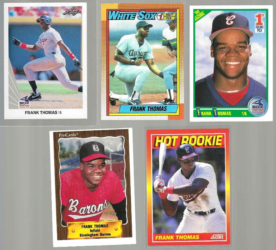 Frank Thomas - 1990 Leaf #300 ROOKIE (White Sox) Baseball cards value