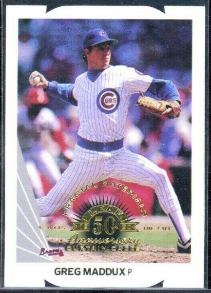 Greg Maddux - 1998 Leaf Fractal Materials #155 DIE-CUT [#d/3250] (Cubs) Baseball cards value