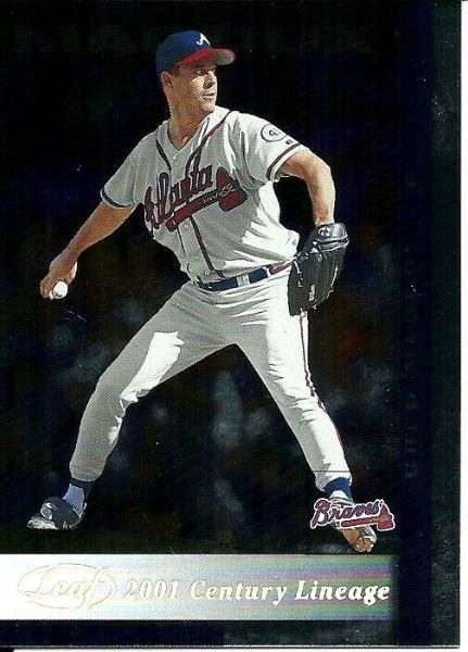 Greg Maddux - 2002 Leaf #102 LINEAGE CENTURY Baseball cards value