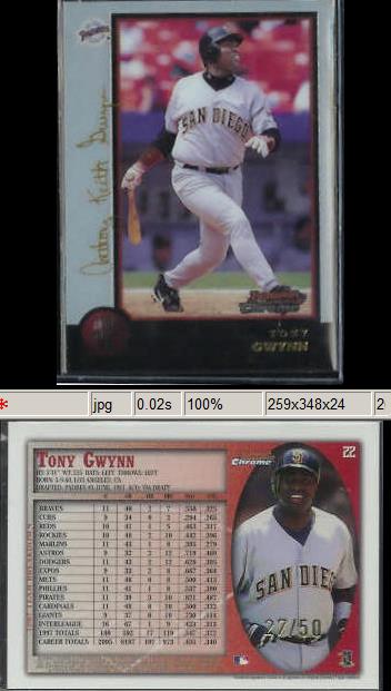 Tony Gwynn - 1998 Bowman #22 GOLDEN ANNIVERSARY (Padres) Baseball cards value