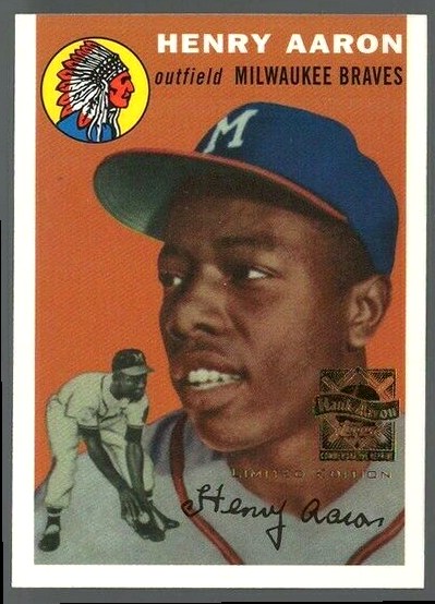  Hank Aaron - 2000 Topps LIMITED EDITION 'Reprint #.1 [1954]' (Braves) Baseball cards value