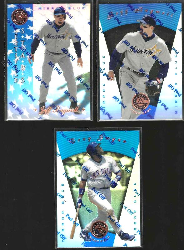 1997 Pinnacle Certified  #  5 Jeff Bagwell MIRROR BLUE (Astros) Baseball cards value