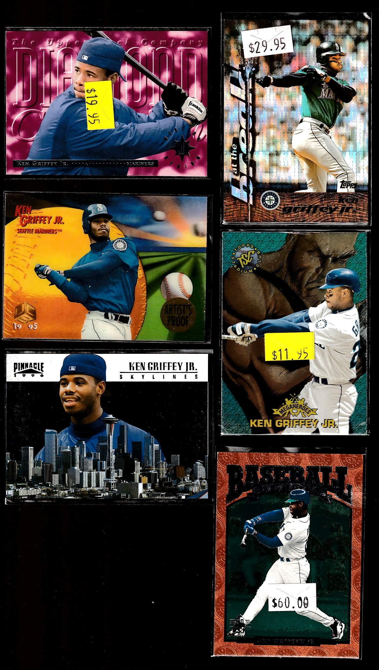 Ken Griffey Jr - [c] 1995 UC3 #73 ARTIST PROOF Baseball cards value