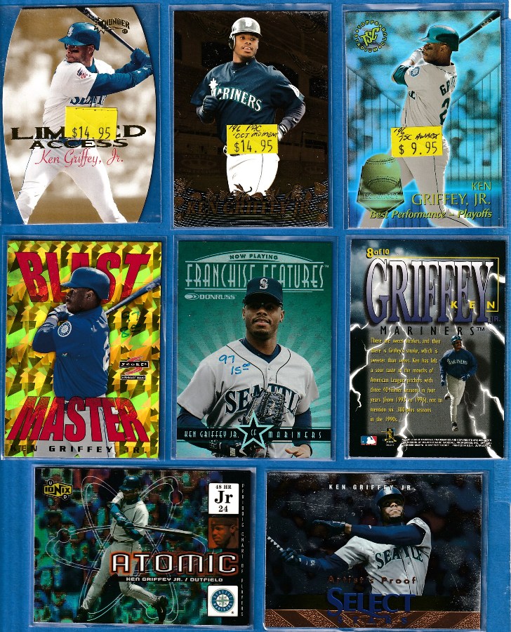 Ken Griffey Jr - [d] 1997 Select #145 ARTIST PROOF Baseball cards value