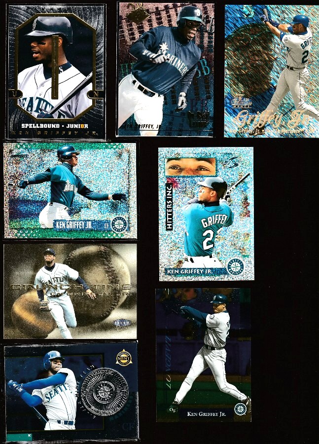 Ken Griffey Jr - [g] 1997 New Pinnacle Spellbound - Lot of (3) diff. #KG5 Baseball cards value