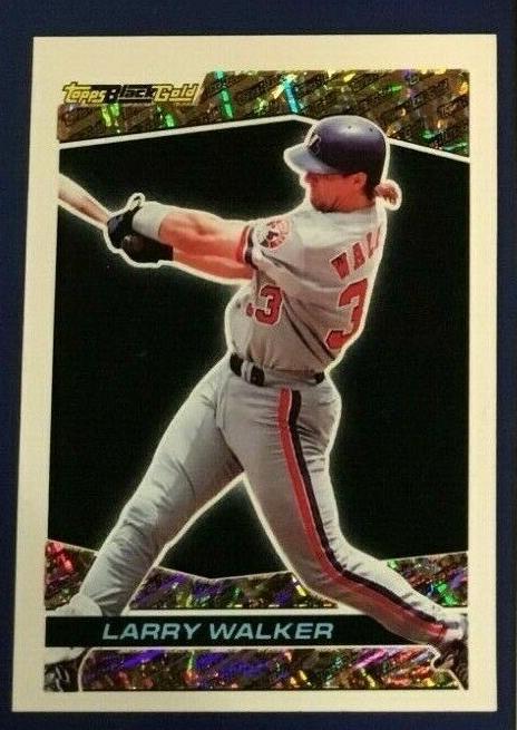 Larry Walker - 1993 Topps BLACK GOLD #22 - Lot of (100) (Rockies,HOF) Baseball cards value