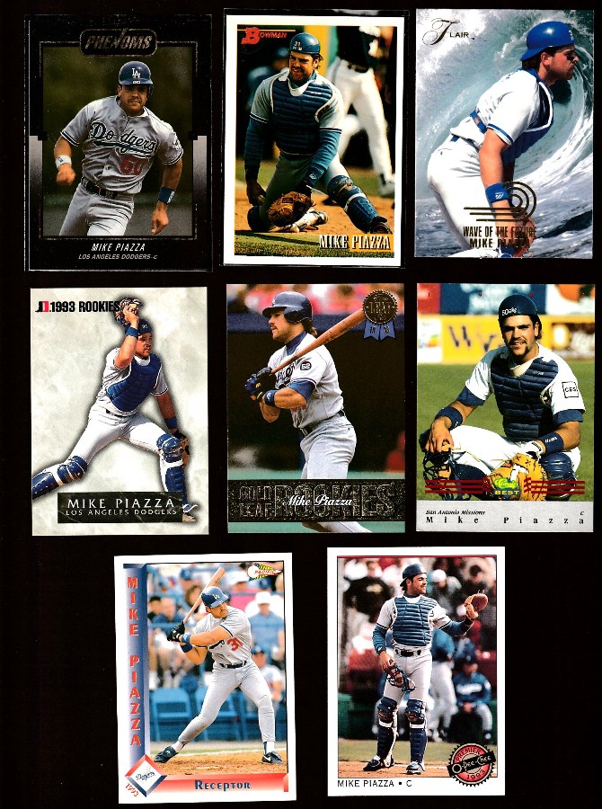 Mike Piazza - 1992 Donruss Rookies Phenoms #BC9 ROOKIE (Dodgers) Baseball cards value