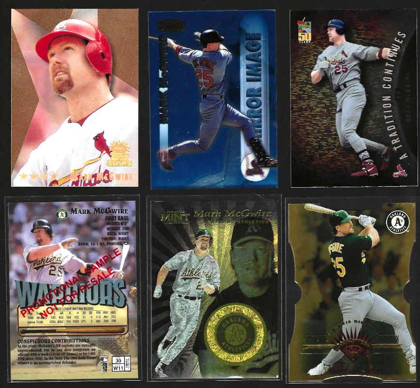 Mark McGwire - 1997 Leaf Fractal Matrix #38 GOLD Z-Axis DIE-CUT Baseball cards value