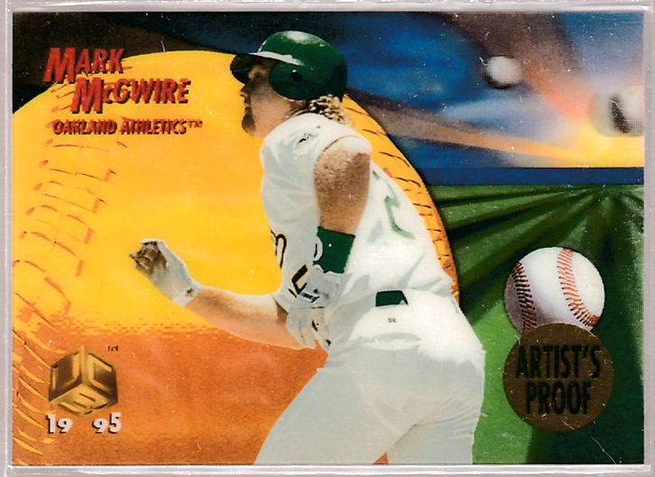 1995 UC3 ARTIST's PROOF # 51 Mark McGwire (A's) Baseball cards value