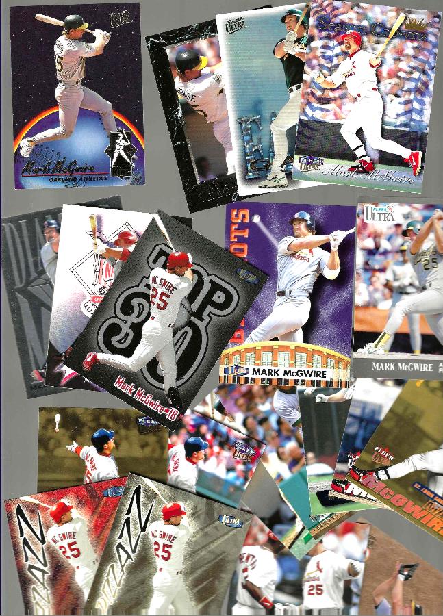 Mark McGwire - FLEER ULTRA (1991-2002) -Lot (20) diff. w/inserts/parallels Baseball cards value