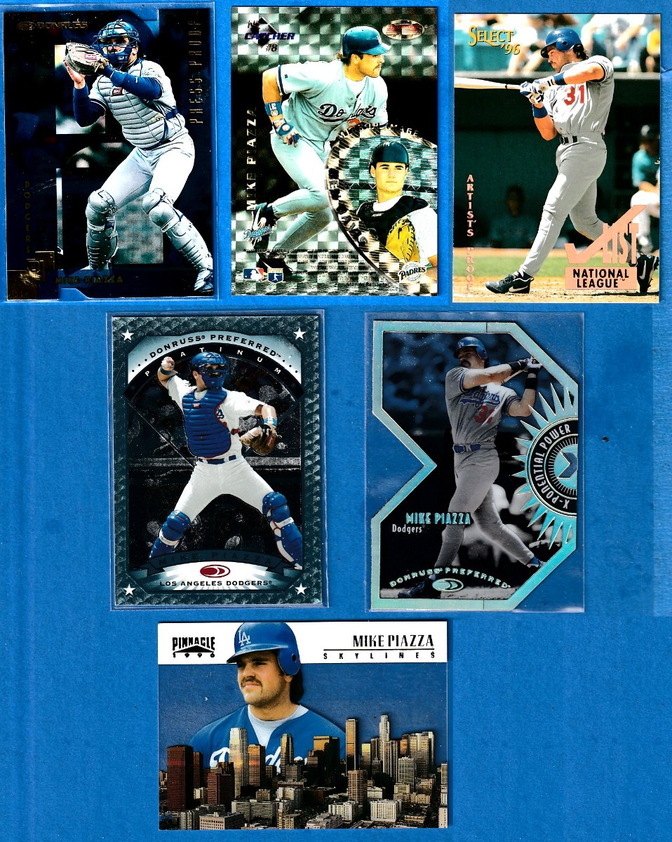 Mike Piazza - 1996 Pinnacle Skylines #7 Baseball cards value