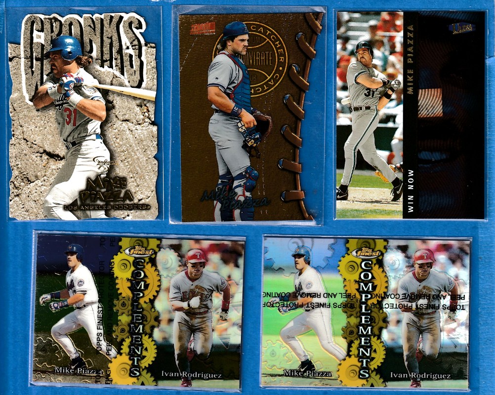 Mike Piazza - 1999 Finest Complements Dual Refractors #C1 w/Ivan Rodriguez Baseball cards value
