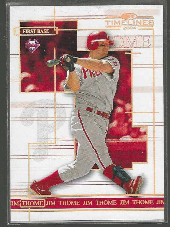 Jim Thome - 2004 Donruss BOYS of SUMMER #25 [#/25] (Phillies,HOF) Baseball cards value