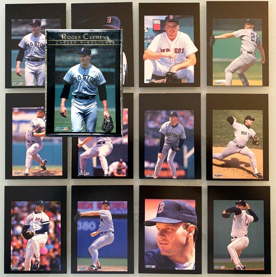 1992 Fleer - ROGER CLEMENS HIGHLIGHTS - Insert PROOF SET (12 cards) Baseball cards value