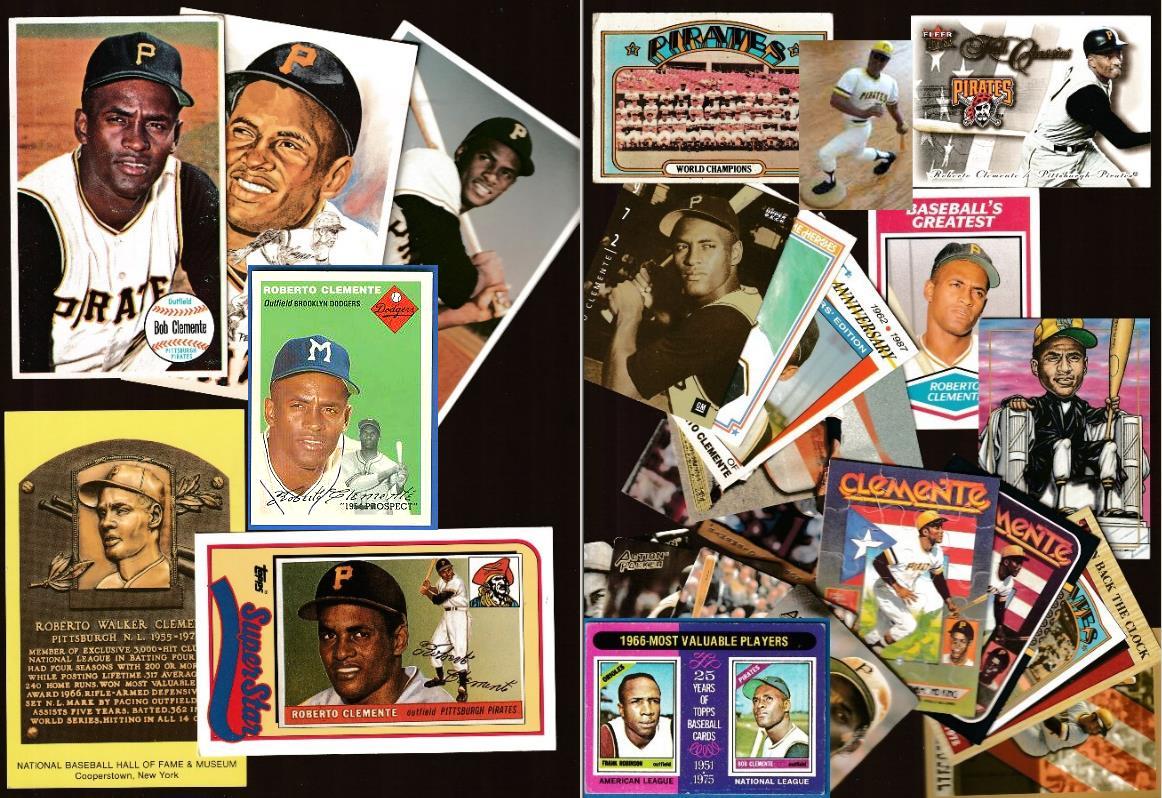 Roberto Clemente *** COLLECTION *** - Lot (32) diff. w/oddball & retro Baseball cards value